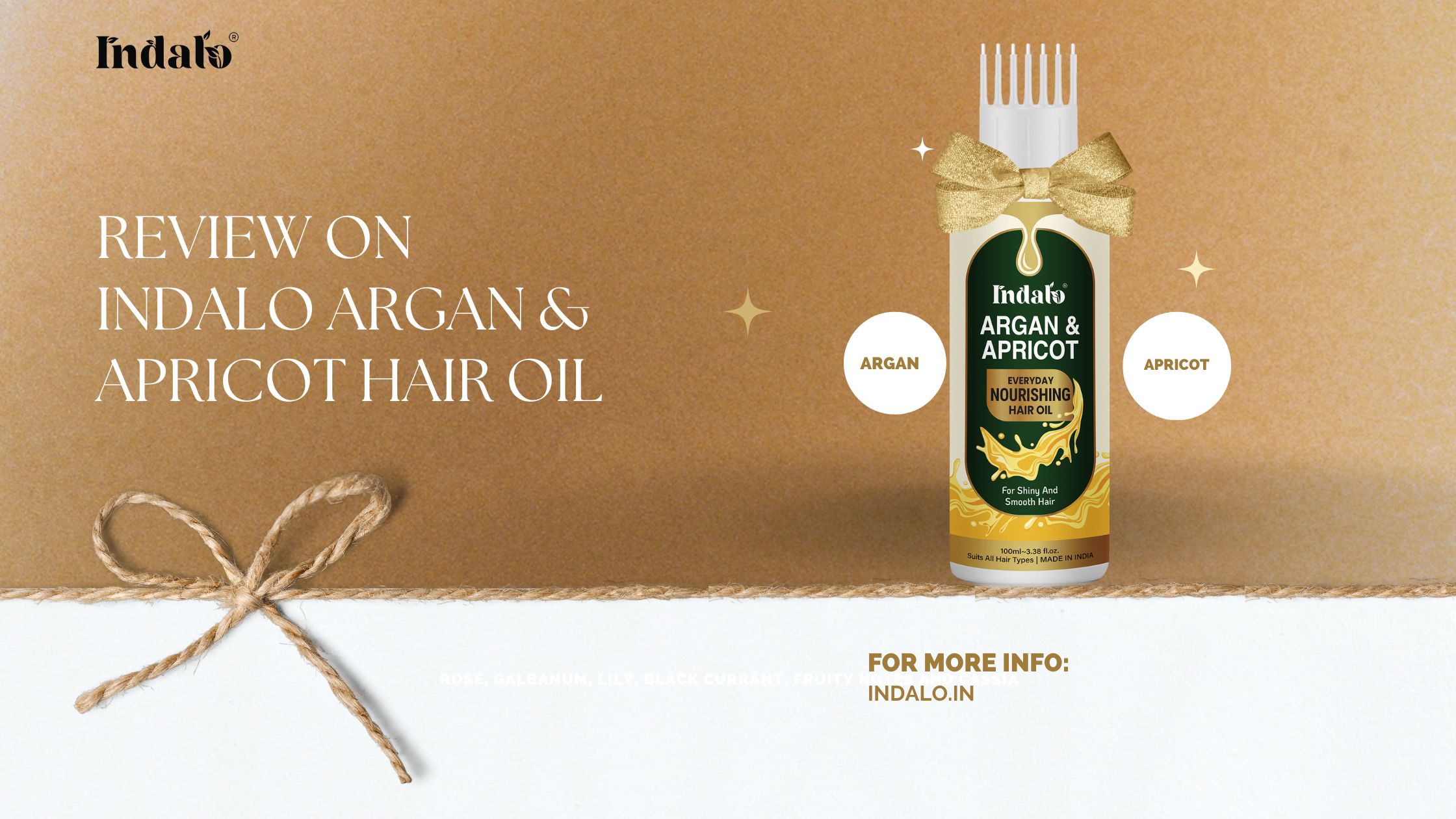 Review on Indalo Argan & Apricot Hair oil